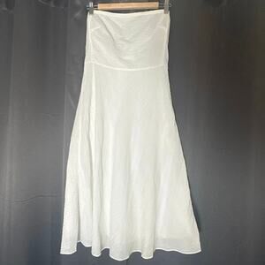 J Crew White Strapless Dress